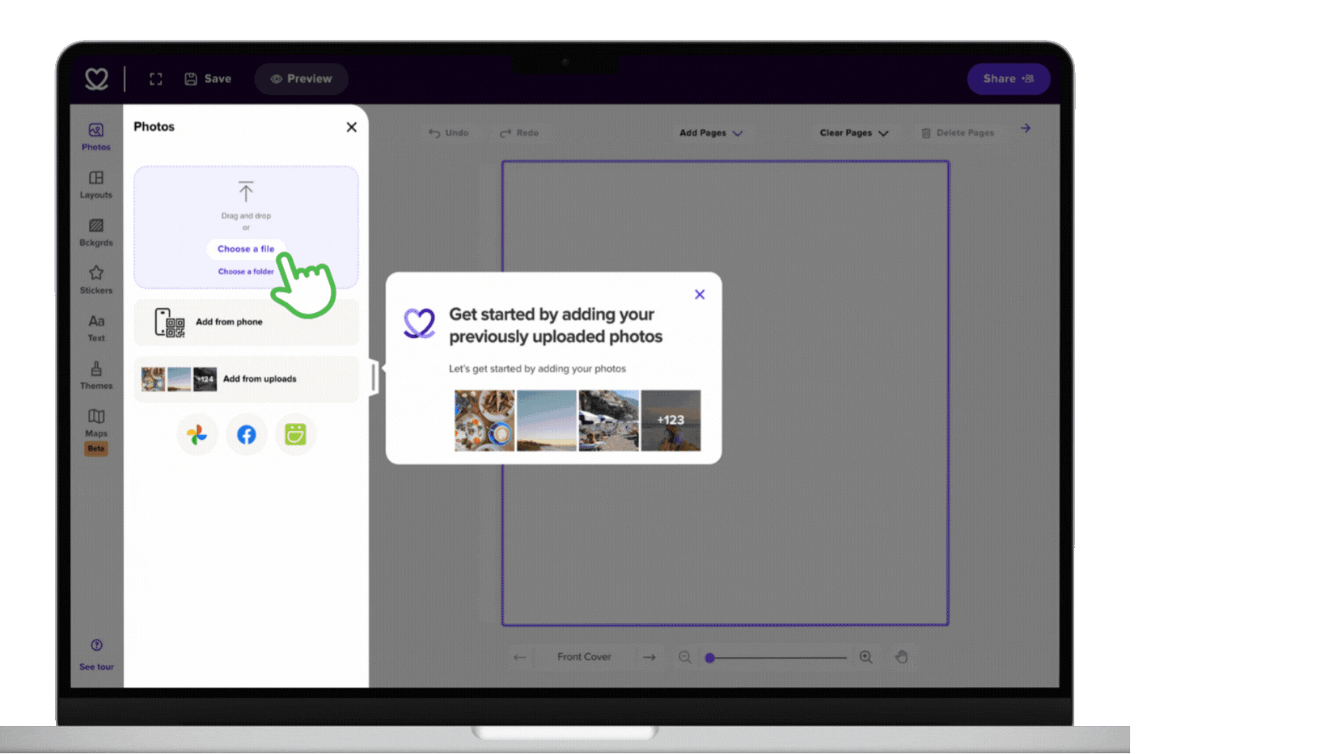 mixbook photo upload from mac