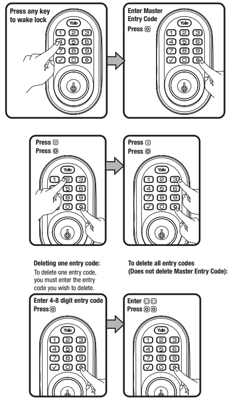 deleting entry codes